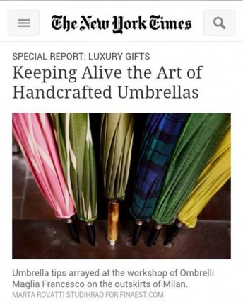 The New York Times $$ http://www.nytimes.com/2013/11/19/fashion/keeping-alive-the-art-of-handcrafted-umbrellas.html?_r=0